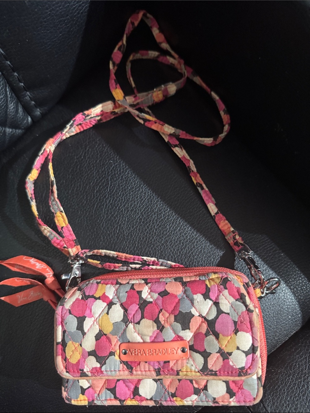 Vera Bradley Pink Multi Quilted Floral Crossbody
